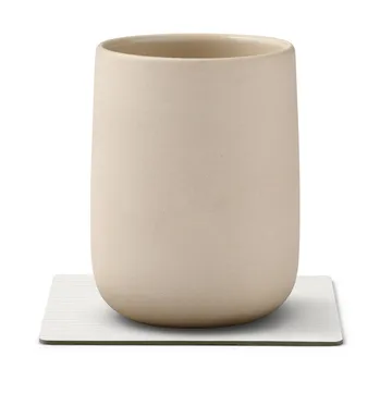 Corduroy coaster square - Pure white - LIND DNA