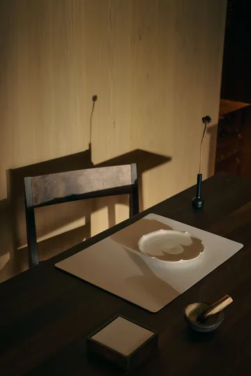 Corduroy coaster square - Pure white - LIND DNA