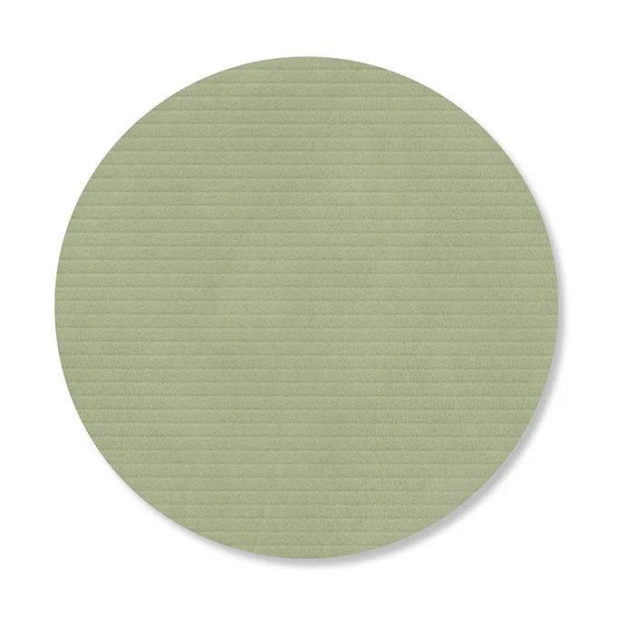 Corduroy coasters - Olive green, circle - LIND DNA