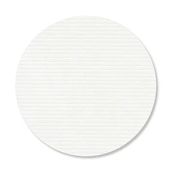 Corduroy coasters - Pure white, circle - LIND DNA