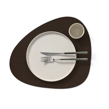 Corduroy placemat curve L - Hazel - LIND DNA