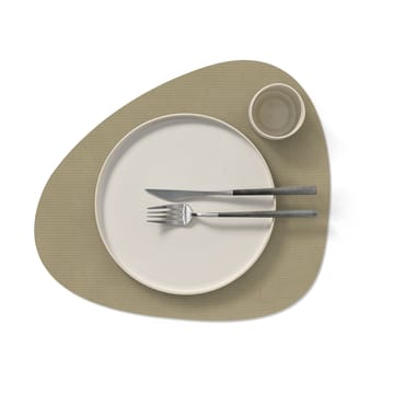 Corduroy placemat curve L - Herbal Dust - LIND DNA