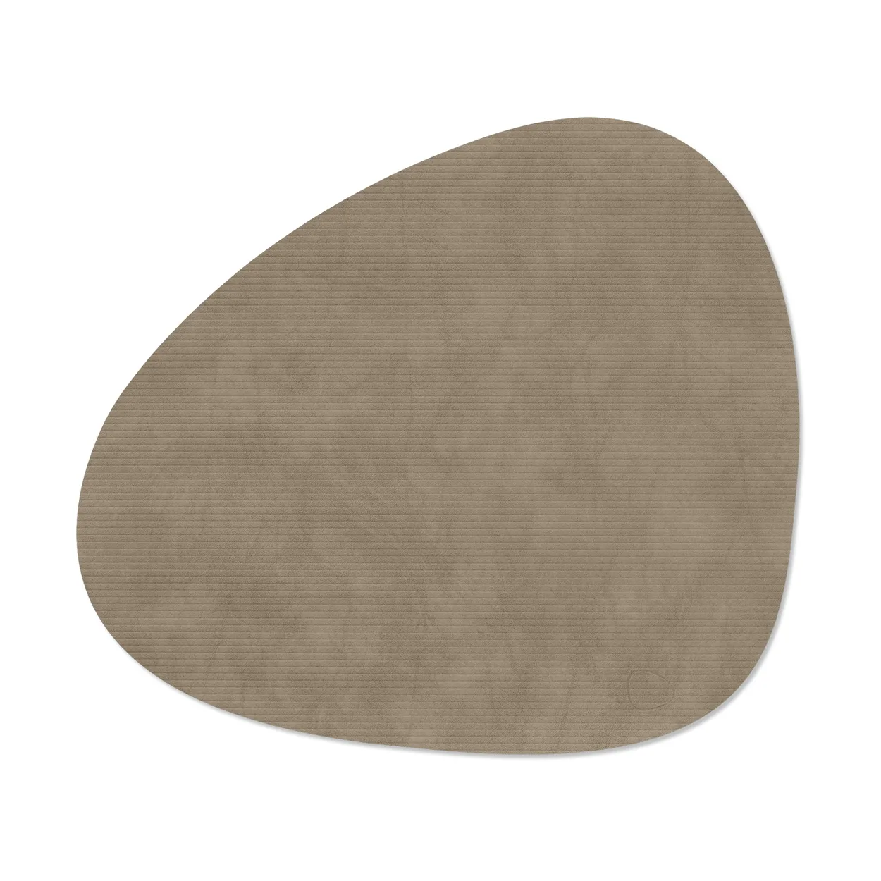 LIND DNA Corduroy placemat curve L Nomad Grey | Scandinavian Design | Placemats | Grey