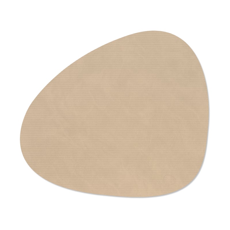 LIND DNA Corduroy placemat curve L Sand