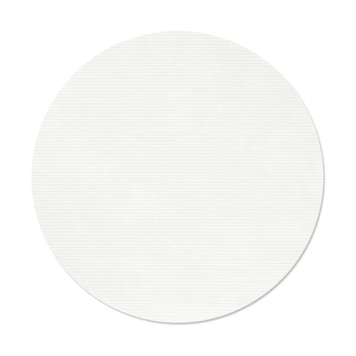 Corduroy placemat - Pure white, circle, L - LIND DNA