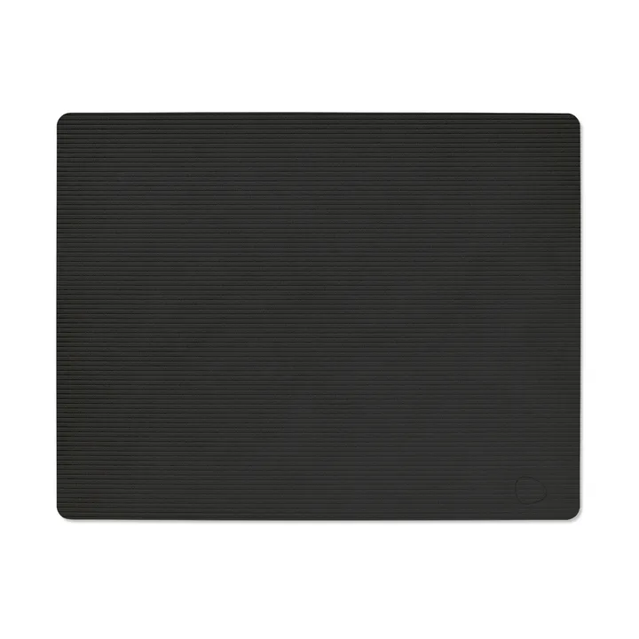 Corduroy placemat square L - Black ink - LIND DNA