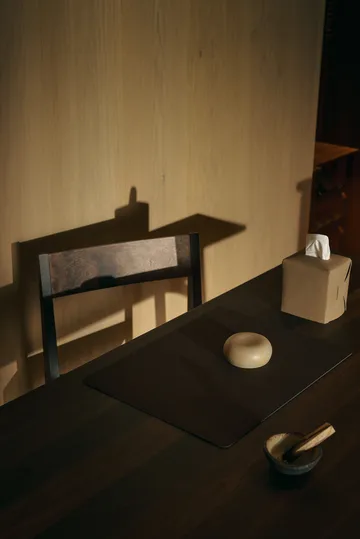 Corduroy placemat square L - Black ink - LIND DNA