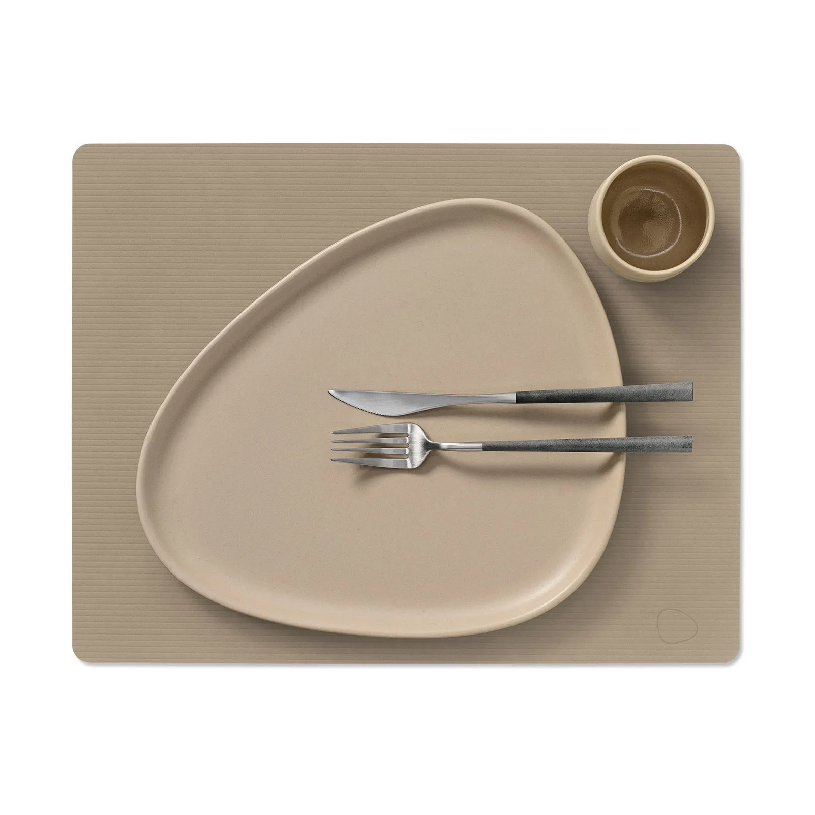 Corduroy placemat square L, Clay Brown LIND DNA