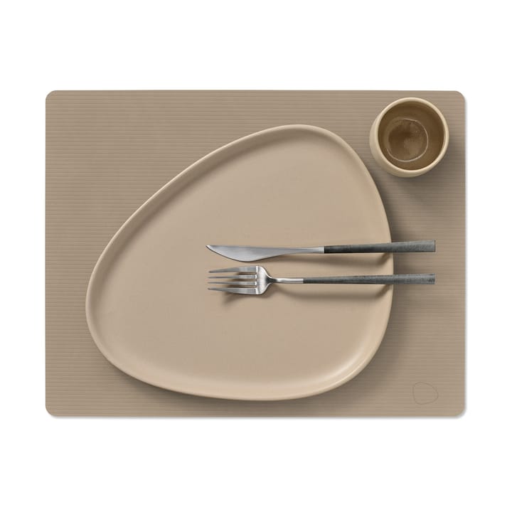 Corduroy placemat square L, Clay Brown LIND DNA