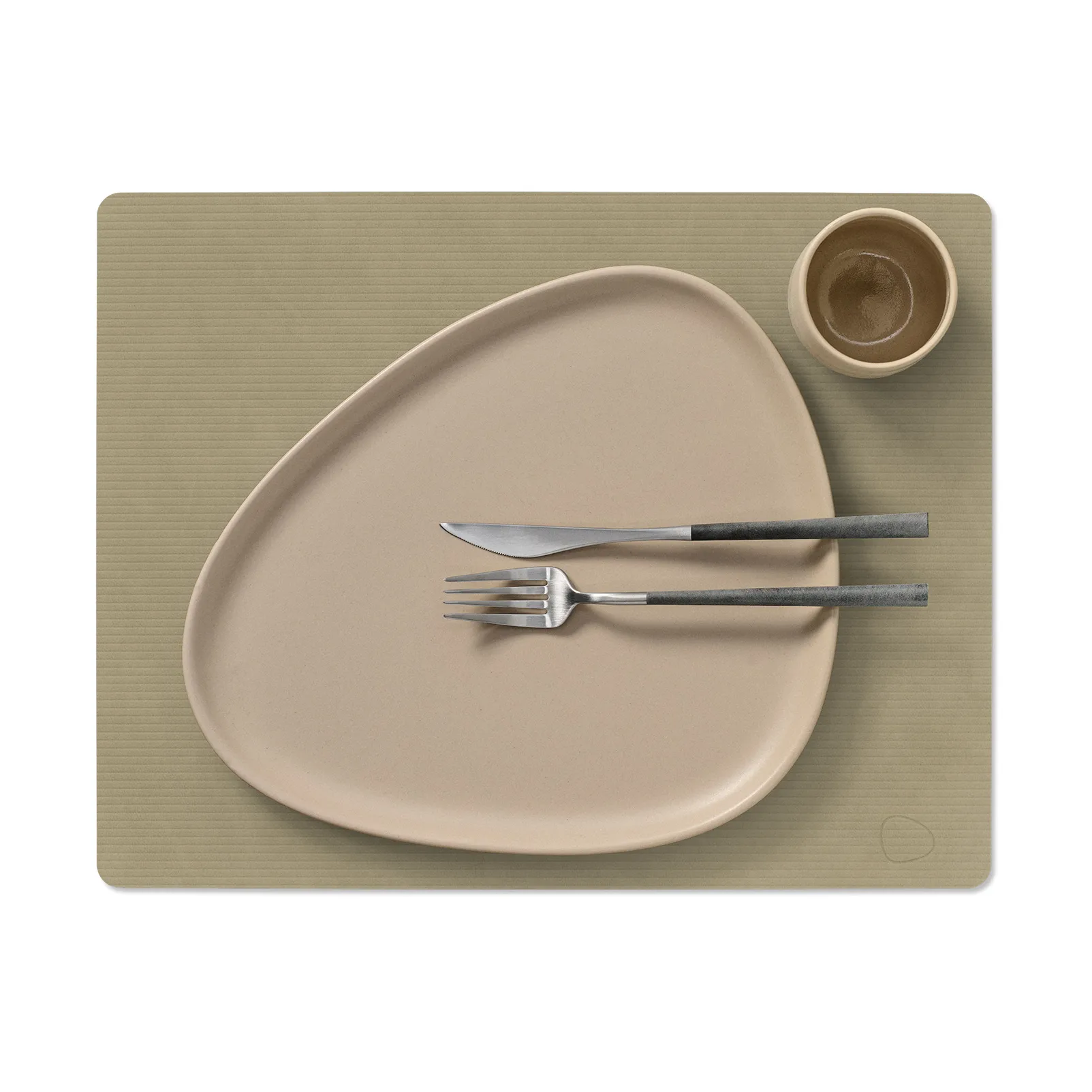 Corduroy placemat square L, Herbal Dust LIND DNA
