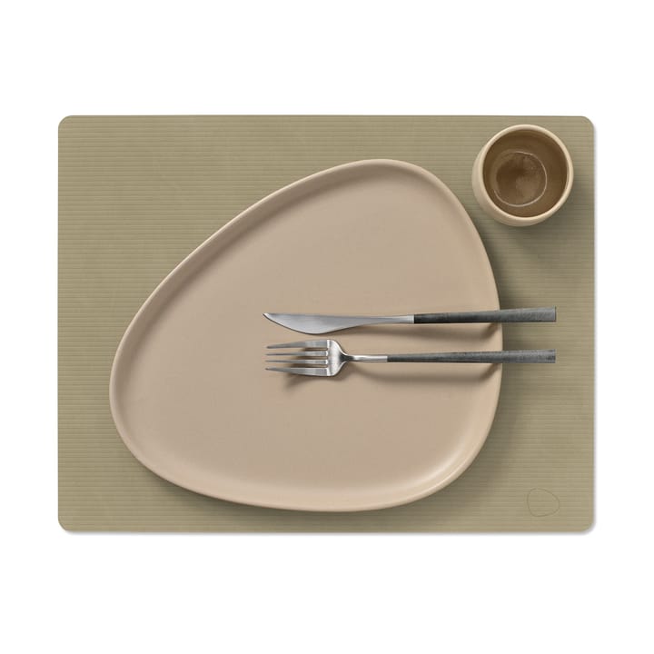Corduroy placemat square L, Herbal Dust LIND DNA
