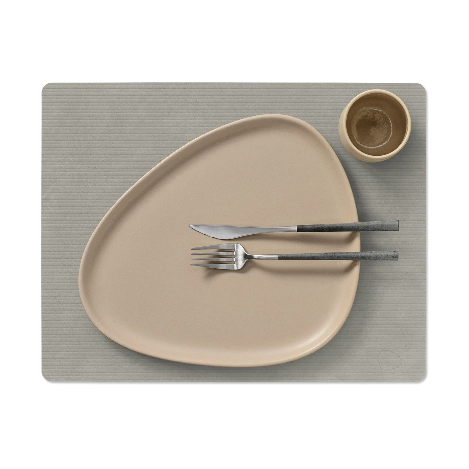 Corduroy placemat square L, Light Grey, 45x35 cm LIND DNA