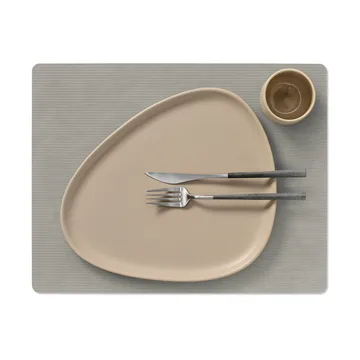 Corduroy placemat square L - Light Grey, 45x35 cm - LIND DNA