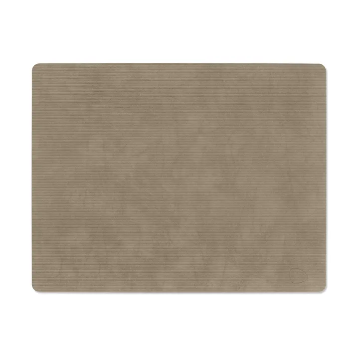 Corduroy placemat square L - Nomad Grey, 45x35 cm - LIND DNA