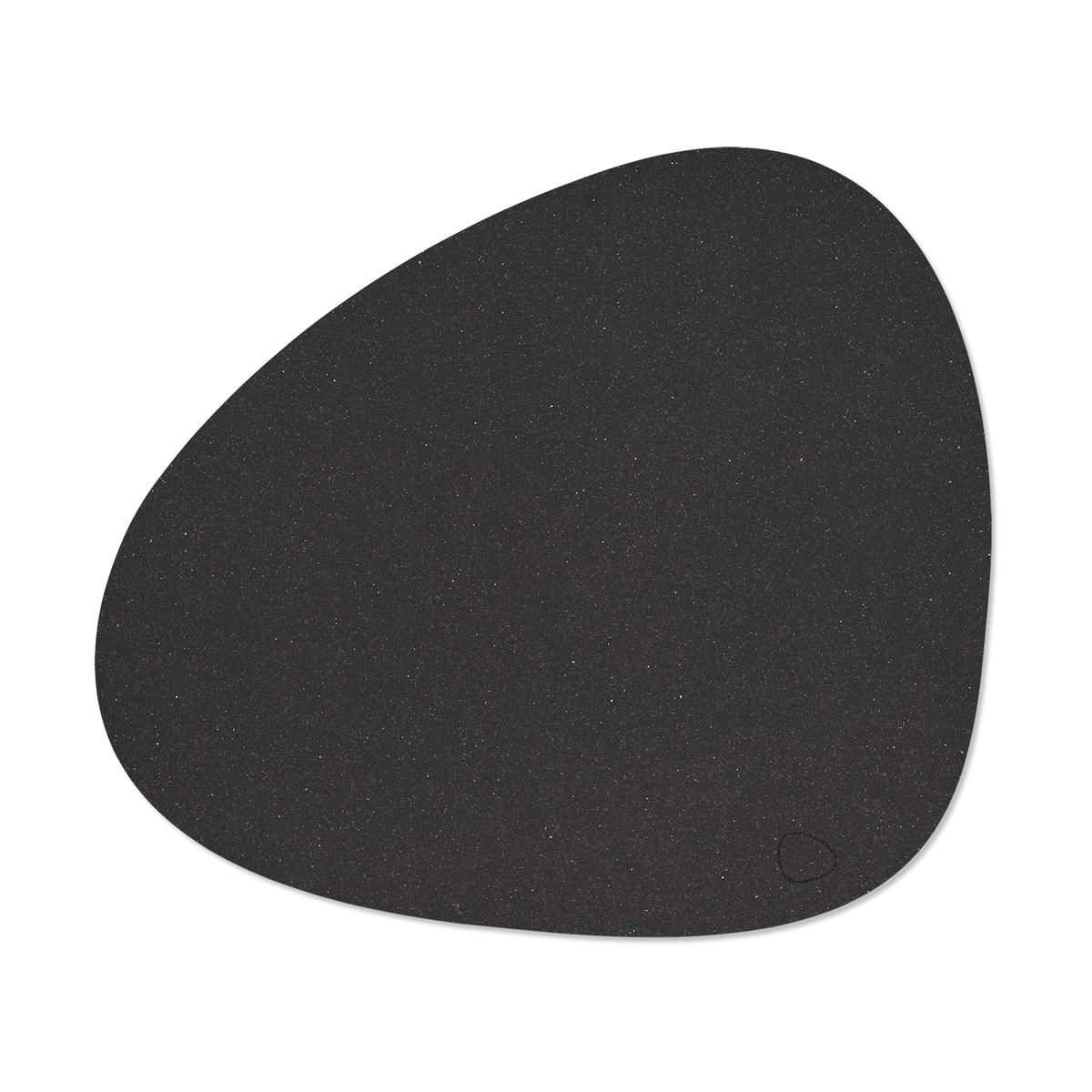 LIND DNA Core placemat curve L Flecked anthracite | Scandinavian Design | Placemats | Black