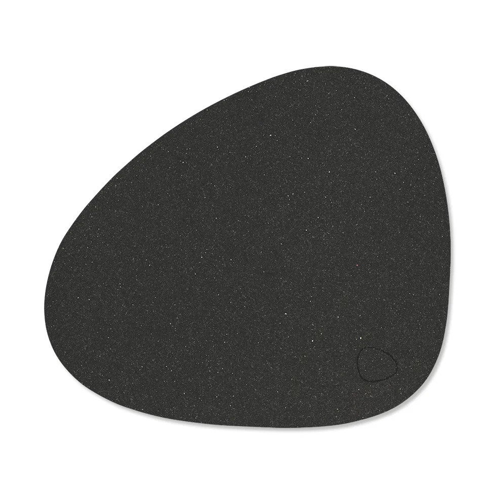 LIND DNA Core placemat curve S Flecked anthracite | Scandinavian Design | Placemats | Black