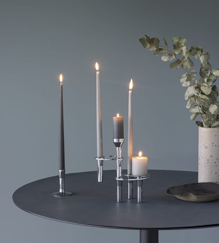 Curve Candlestick - Chrome, plinth - LIND DNA