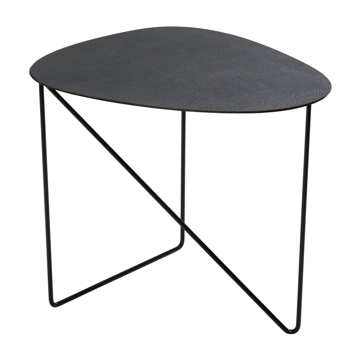 LIND DNA Curve Hippo side table L black-anthracite | Scandinavian Design | Side tables | Black