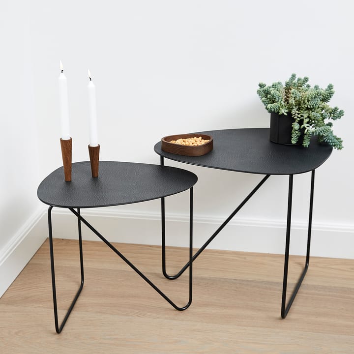 Curve Hippo side table L - black-anthracite - LIND DNA