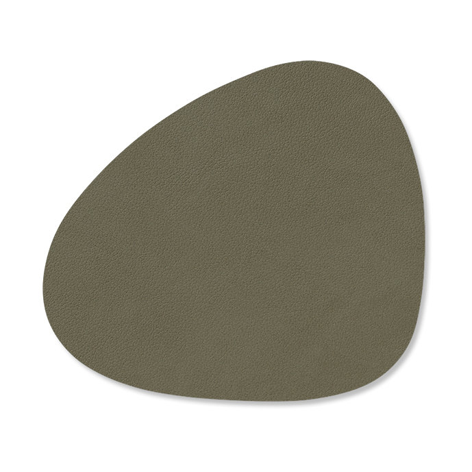 LIND DNA Curve Nupo coaster Army green | Scandinavian Design | Coasters | Green