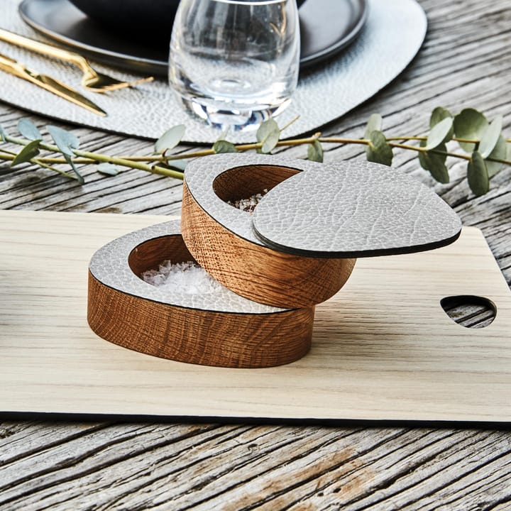 Curve salt & pepper set 2-pack - Natural-anthracite - LIND DNA