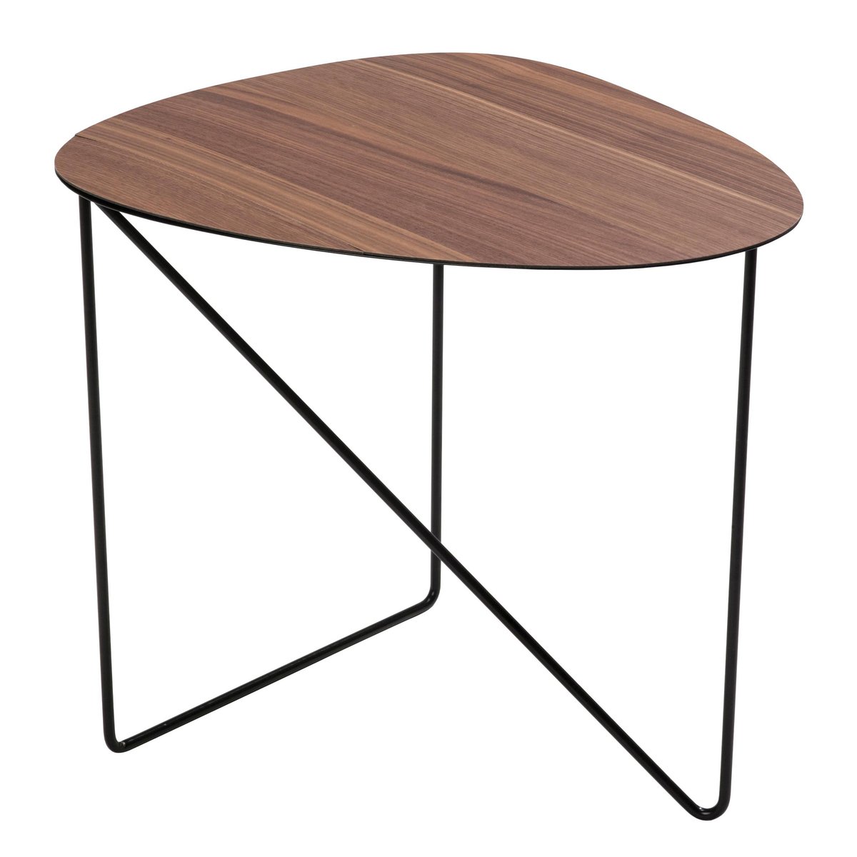 LIND DNA Curve side table L walnut | Scandinavian Design | Side tables | Brown
