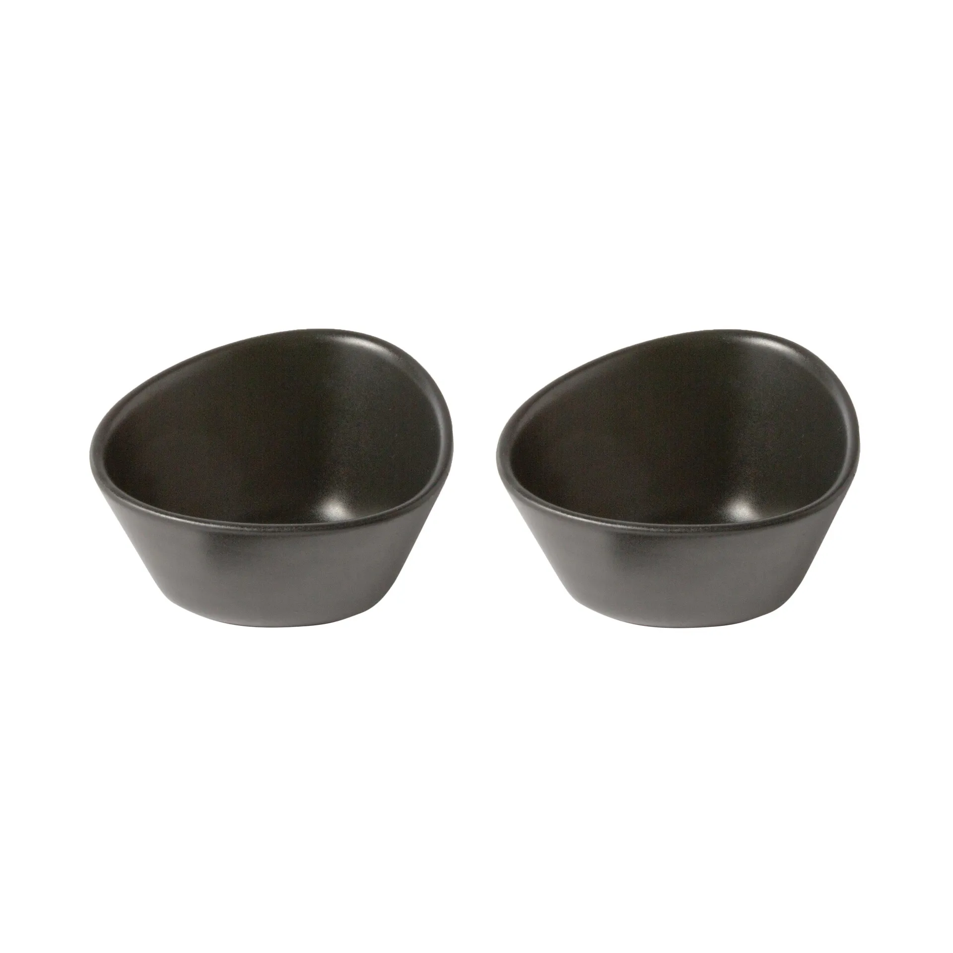 Curve Stoneware bowl 2-pack, Black LIND DNA