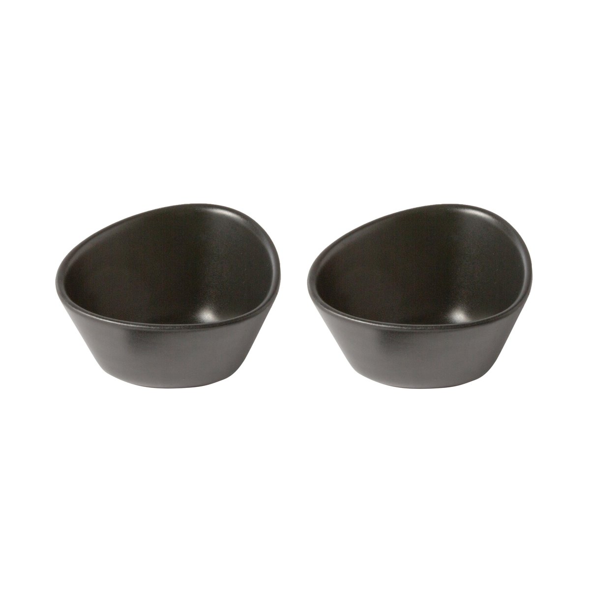 LIND DNA Curve Stoneware bowl 2-pack Black | Scandinavian Design | Serving bowls | Black