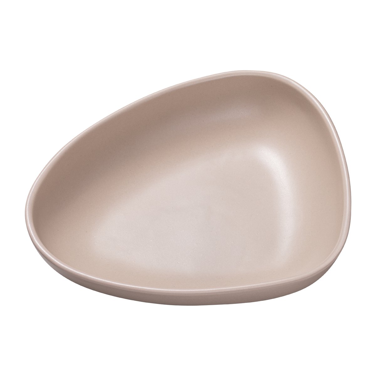 LIND DNA Curve Stoneware deep plate 19x22 cm Sand | Scandinavian Design | Deep plates | Beige