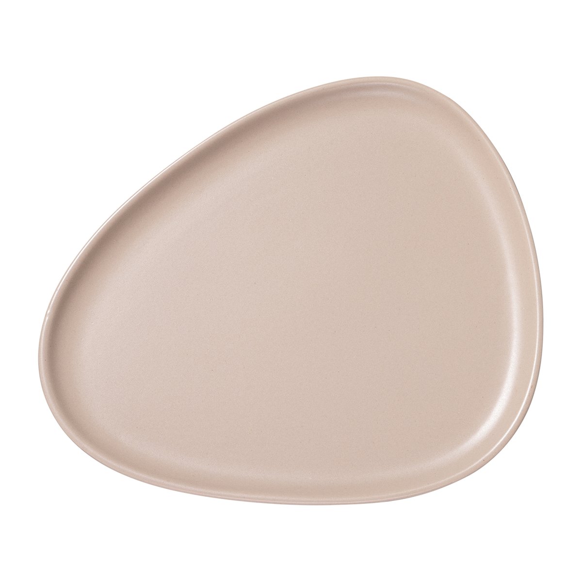 LIND DNA Curve Stoneware plate 26x30 cm Sand | Scandinavian Design | Dinner plates | Beige