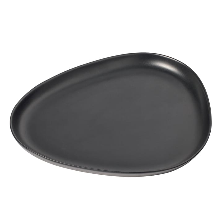 Curve Stoneware serving plate - Black - LIND DNA