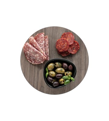 Cut & Serve circle round chopping board S - Walnut - LIND DNA