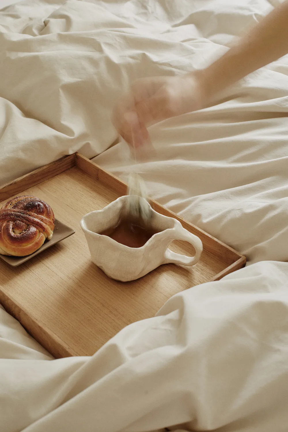 Even teak tray square M, Nupo herbal dust LIND DNA