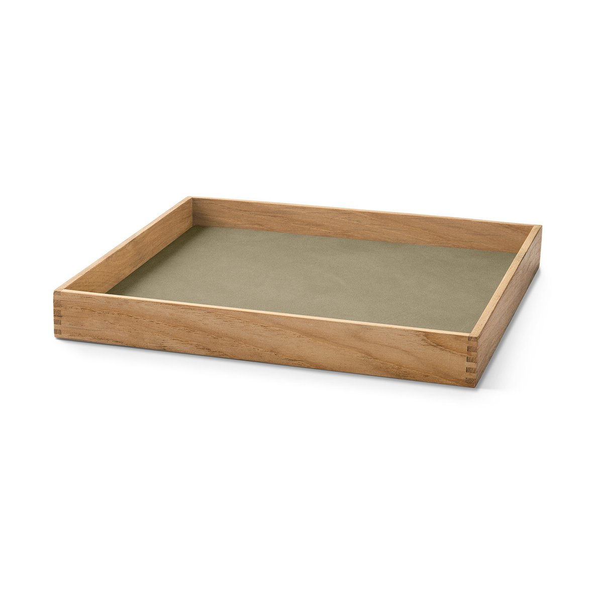 LIND DNA Even teak tray square S Nupo herbal dust | Scandinavian Design | Trays | Beige
