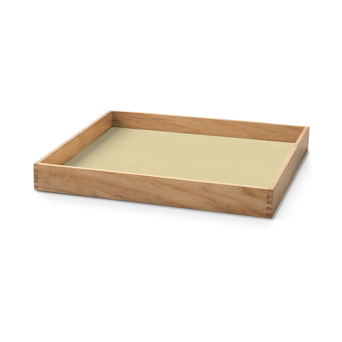 LIND DNA Even teak tray square S Nupo lemon sorbet | Scandinavian Design | Trays | Beige