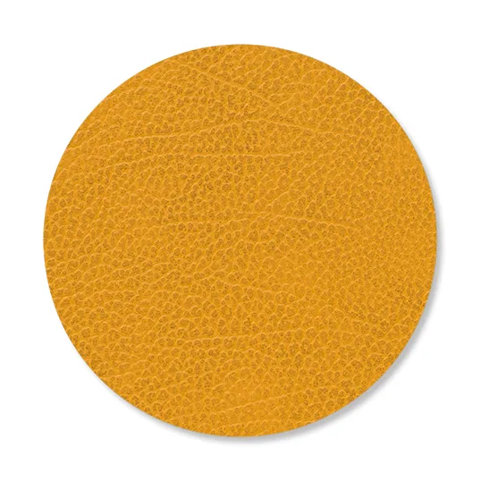 LIND DNA Hippo coaster circle curry | Scandinavian Design | Coasters | Yellow