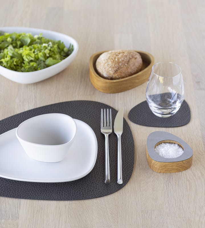 Hippo placemat curve M - Black-anthracite - LIND DNA