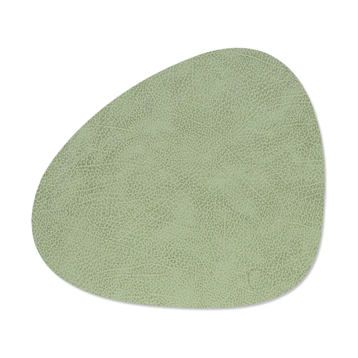 Hippo placemat curve M - Olive green, 35x31 cm - LIND DNA