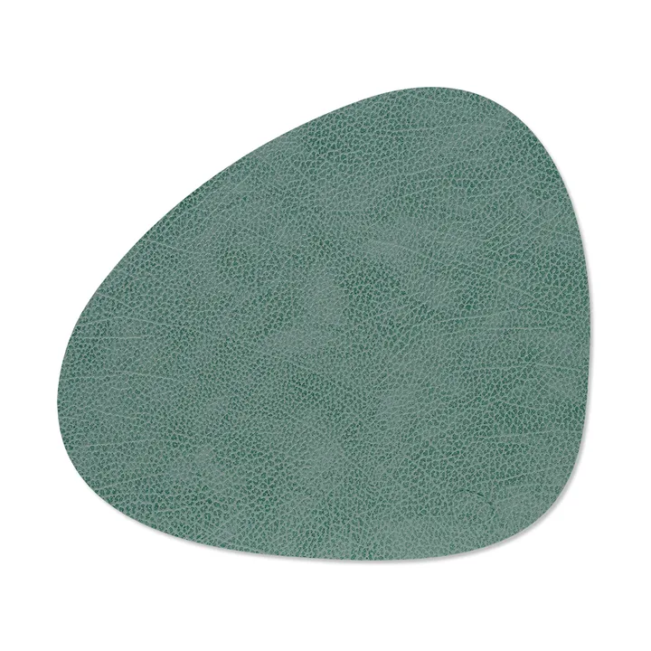 Hippo placemat curve M - Pastel green, 35x31 cm - LIND DNA