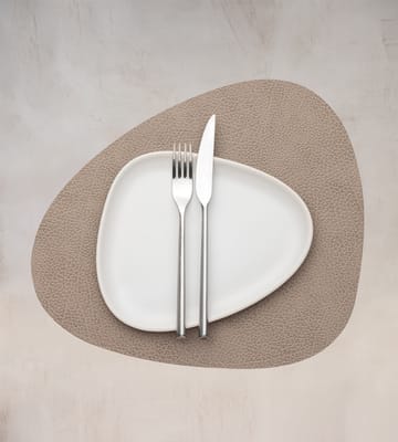 Hippo placemat curve M - Warm grey - LIND DNA