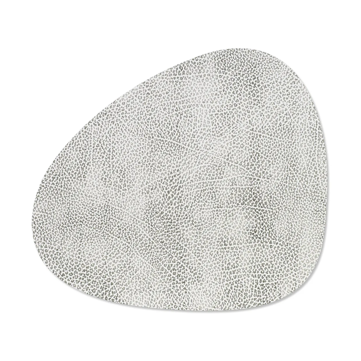 Hippo placemat curve M, White-grey LIND DNA