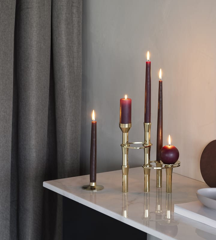Lind Curve combinable candle sticks 24K gold plated - Double - LIND DNA