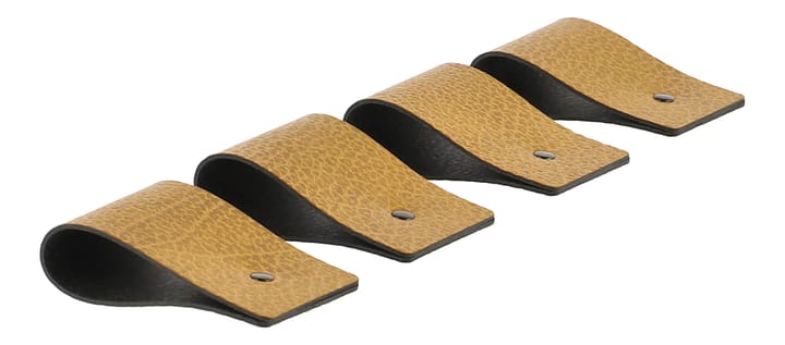 Loop name napkin ring 4-pack - Curry (brown) - LIND DNA