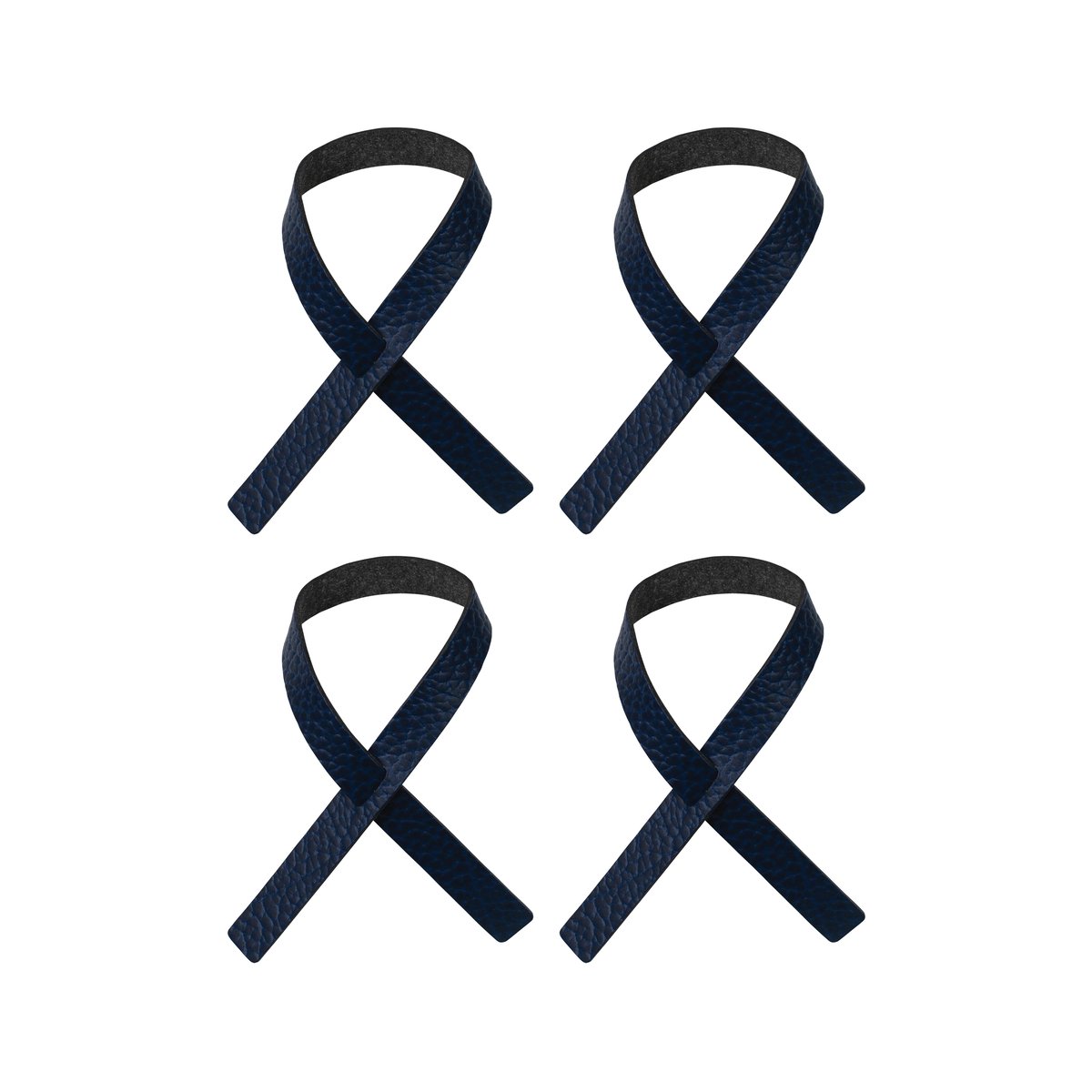 LIND DNA Loop napkin ring 4-pack Marine blue | Scandinavian Design | Napkin rings & holders | Blue