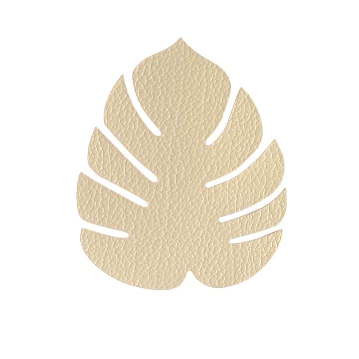 Monstera Leaf Hippo coaster - gold - LIND DNA