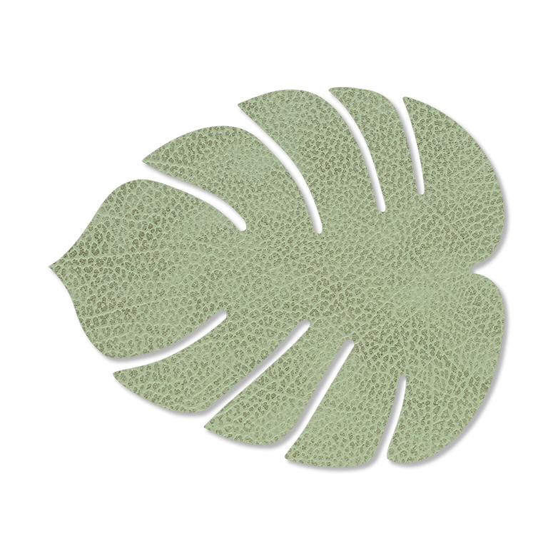 LIND DNA Monstera Leaf Hippo coaster Olive green | Scandinavian Design | Coasters | Green