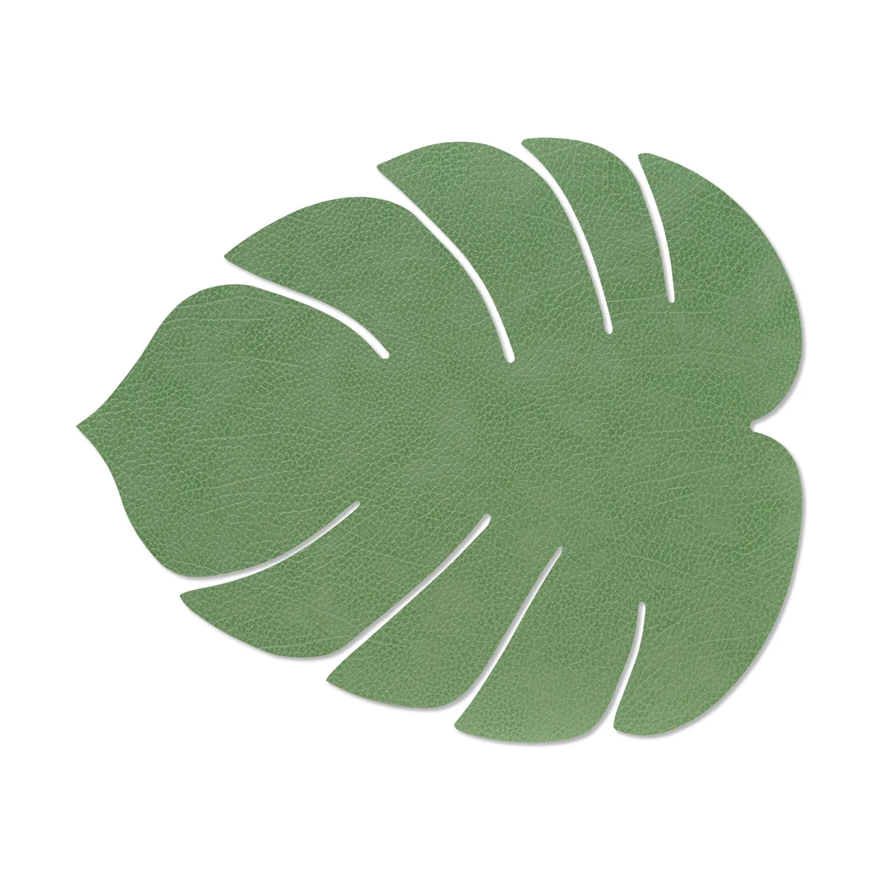 LIND DNA Monstera Leaf Hippo placemat L Forest green