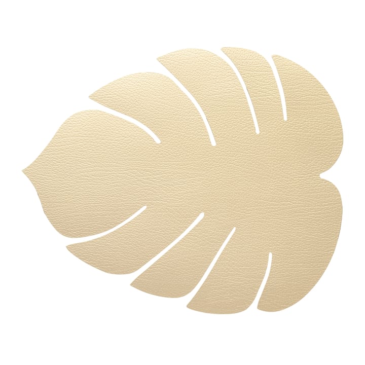 Monstera Leaf Hippo placemat S - gold - LIND DNA