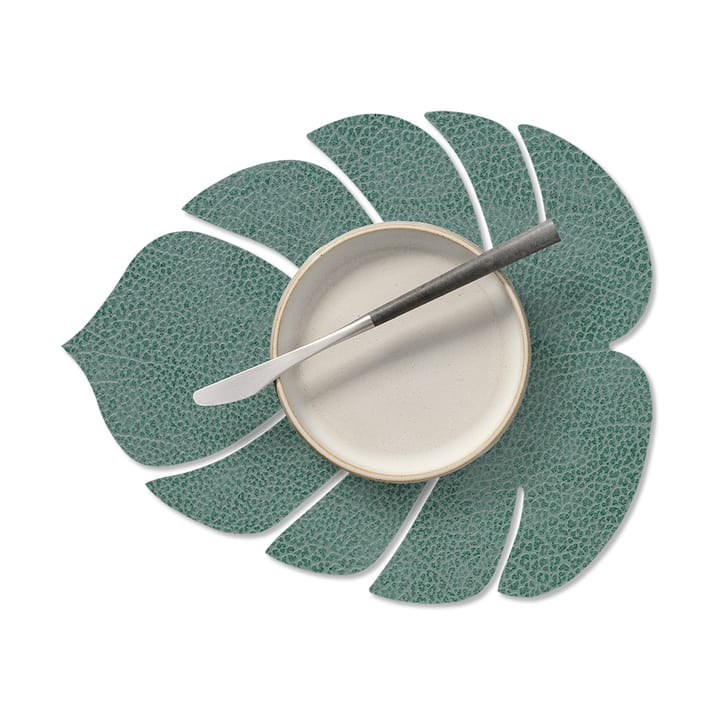 Monstera Leaf Hippo placemat S, Pastel green LIND DNA