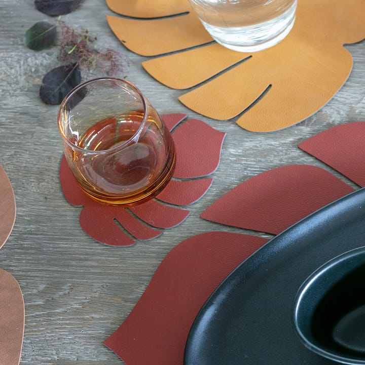 Monstera Leaf Nupo coaster - Sienna - LIND DNA